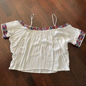 Piper by Townsen White Tank Off Shoulder Size XS